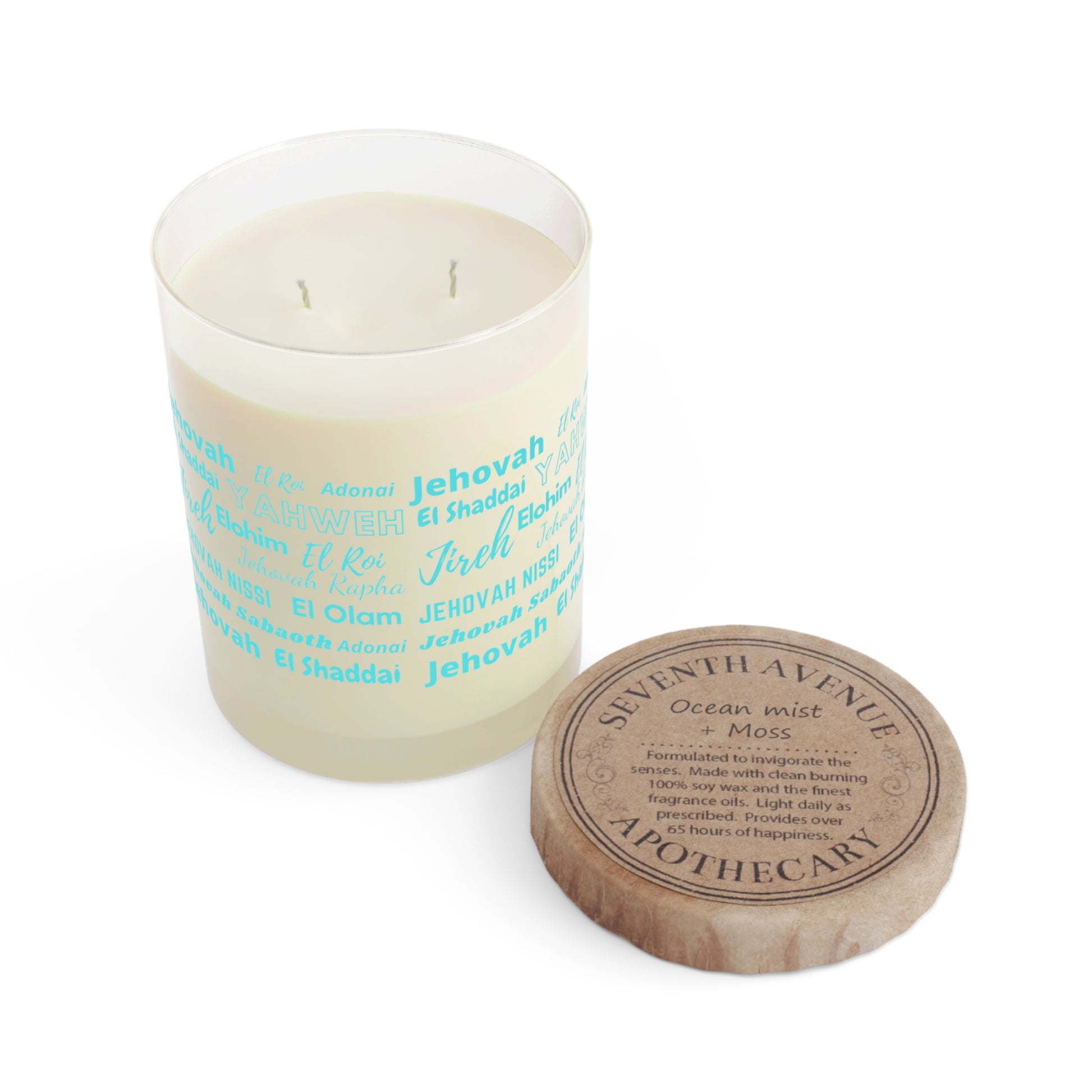 Luxurious & Aromatic Scented Candle - Light Blue