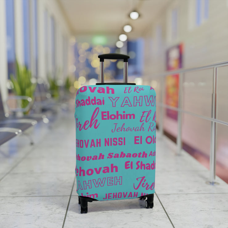 Protective Luggage Cover - Pink & Blue