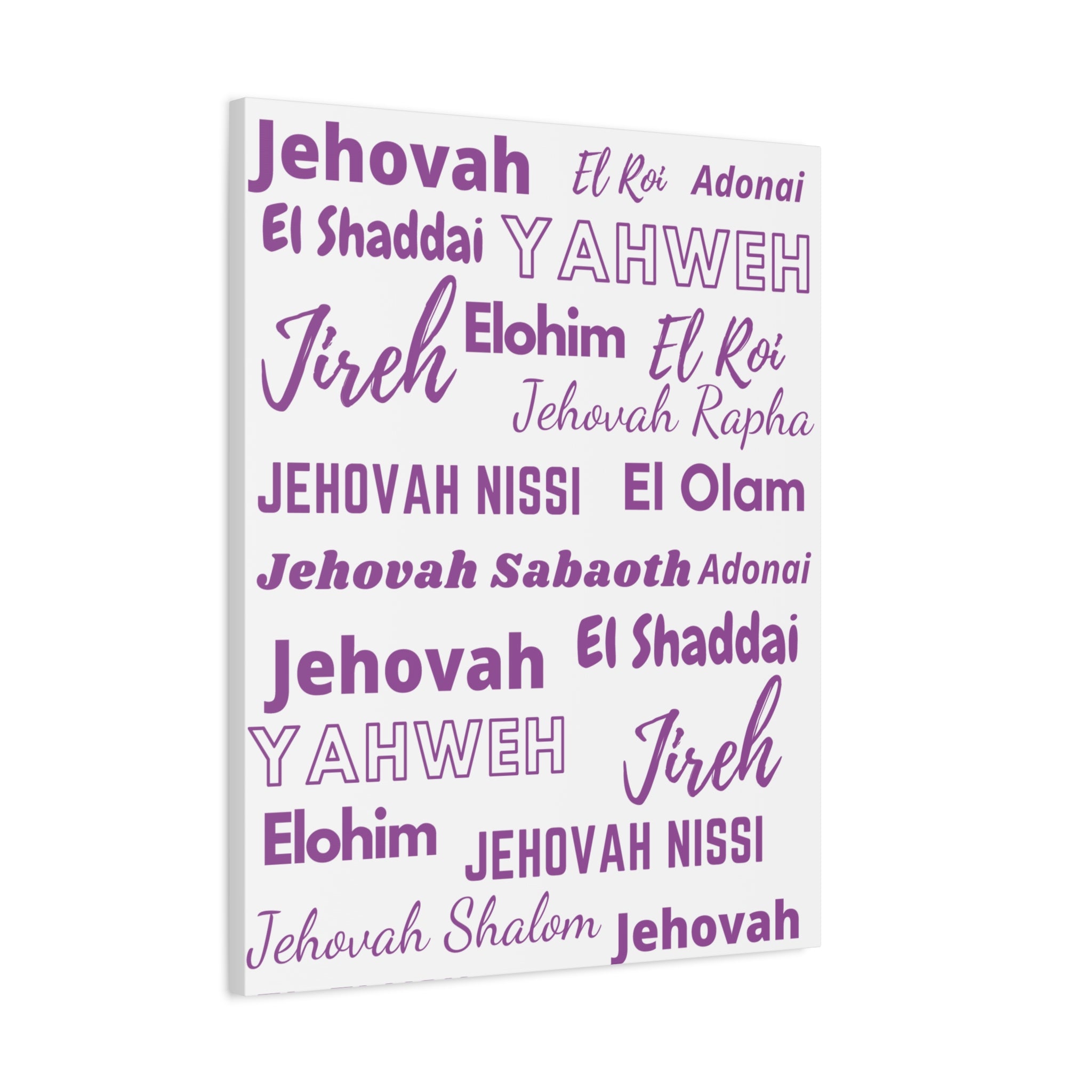 Premium Canvas Art - Purple & White