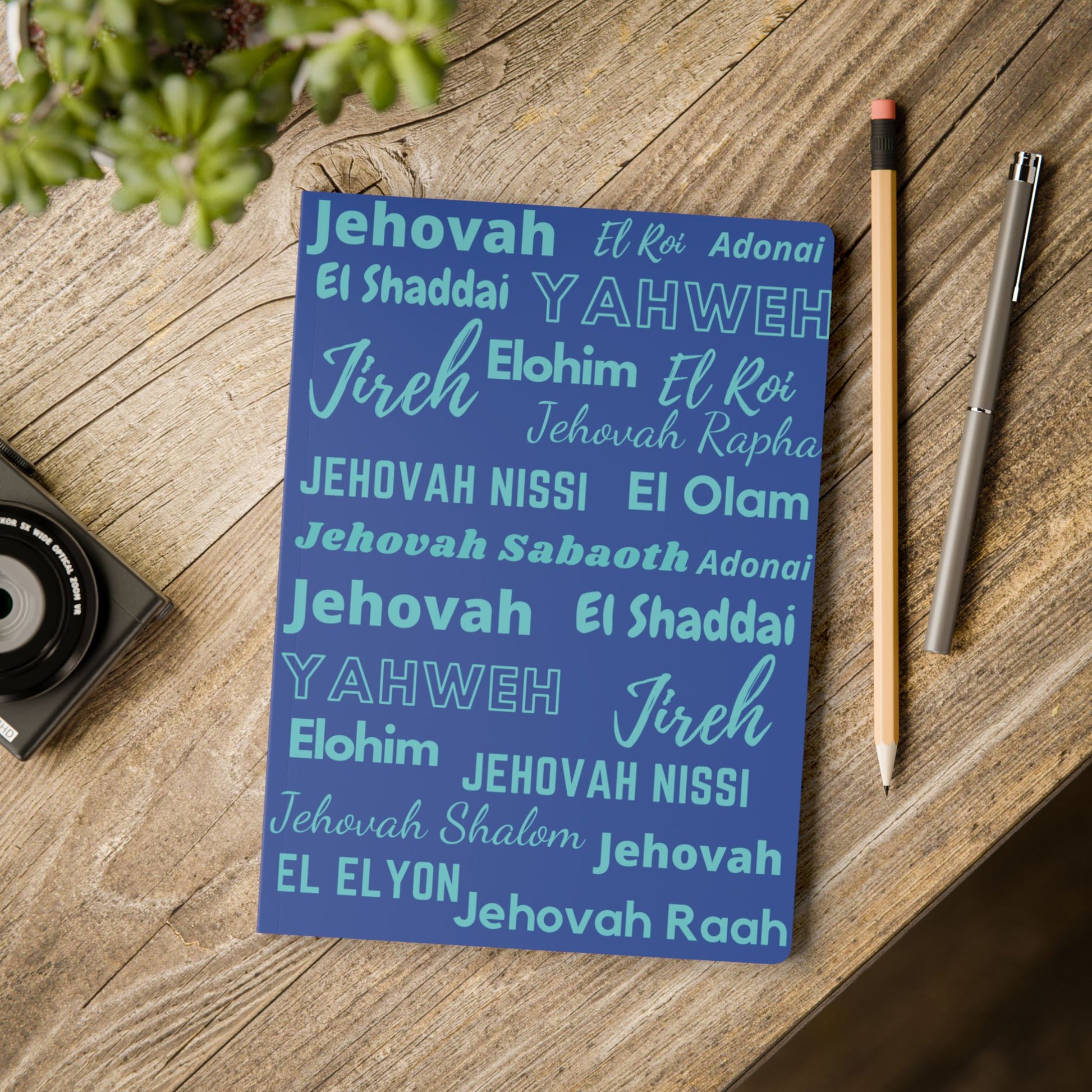 Elegant Softcover Journal - Cyan Blue