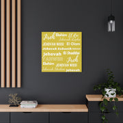 Premium Canvas Art - Yellow & White