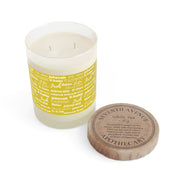 Luxurious & Aromatic Scented Candle - Yellow & White