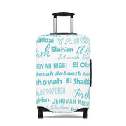 Protective Luggage Cover - Blue & White