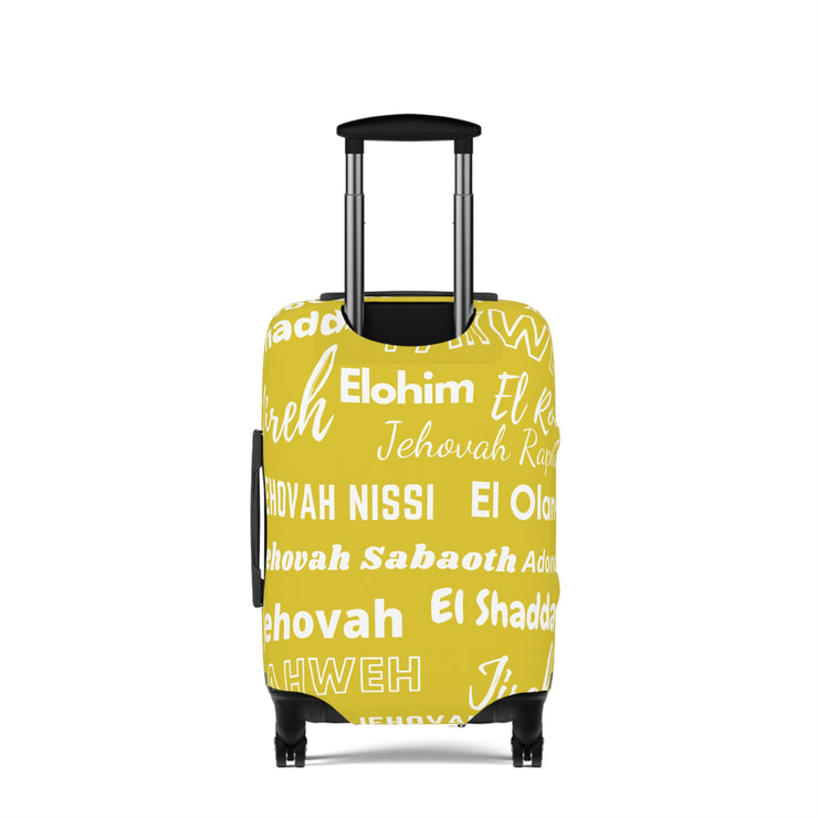 Protective Luggage Cover - Yellow & White