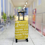 Protective Luggage Cover - Yellow & White