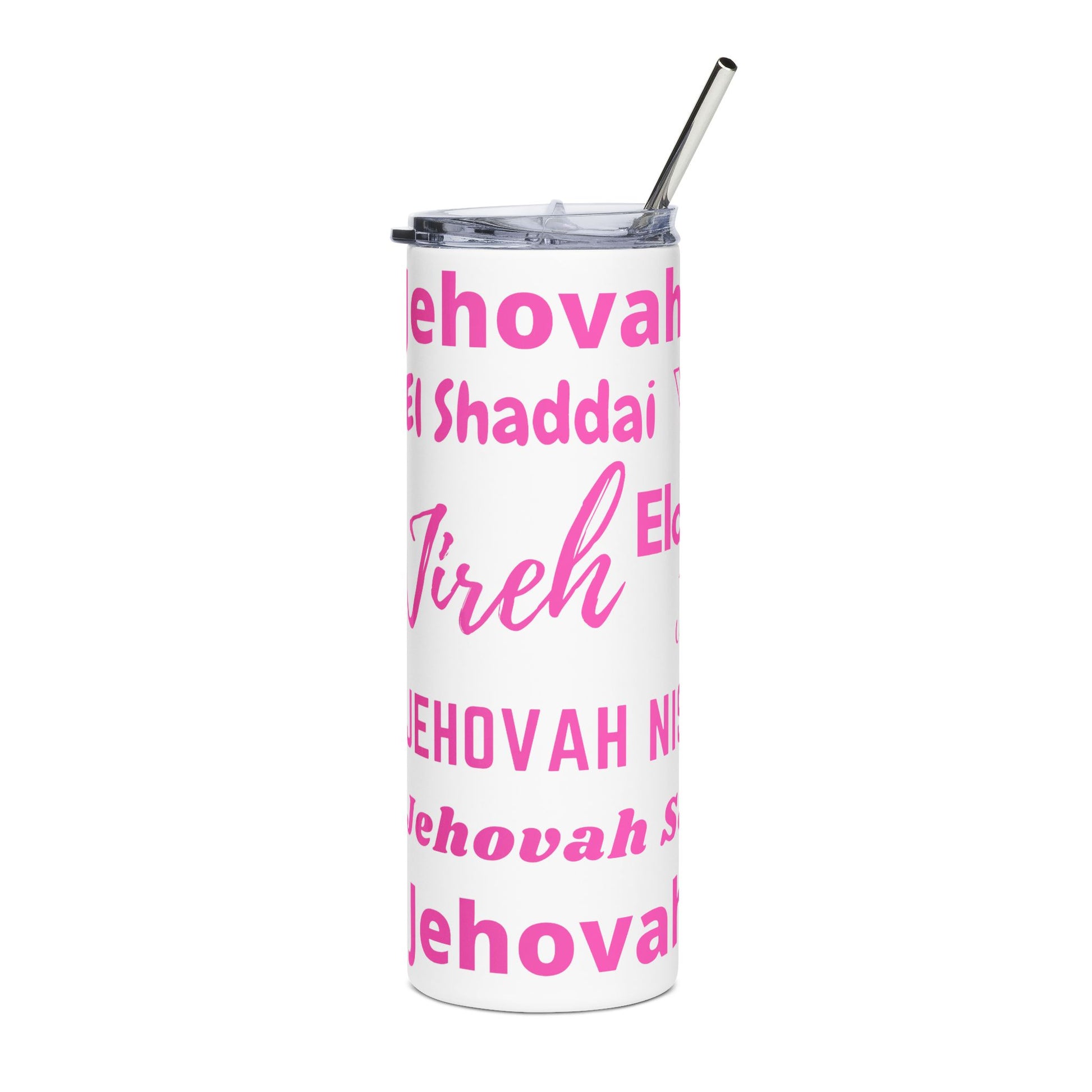 Names of God 20oz Stainless Steel Tumbler - Pink