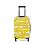 Protective Luggage Cover - Yellow & White