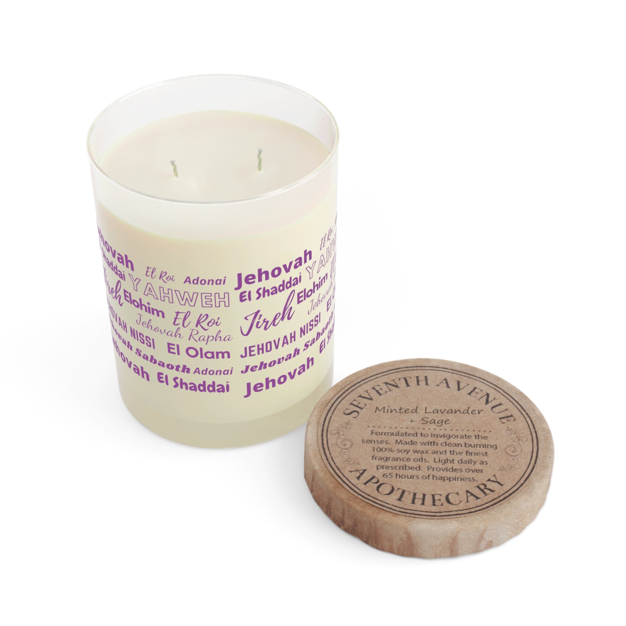 Luxurious & Aromatic Scented Candle - Purple