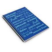 Ruled Spiral Notebook : Perfect for Journaling - Cobalt & Cyan Blue