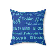 Soft Square Polyester Pillow - Cobalt Blue