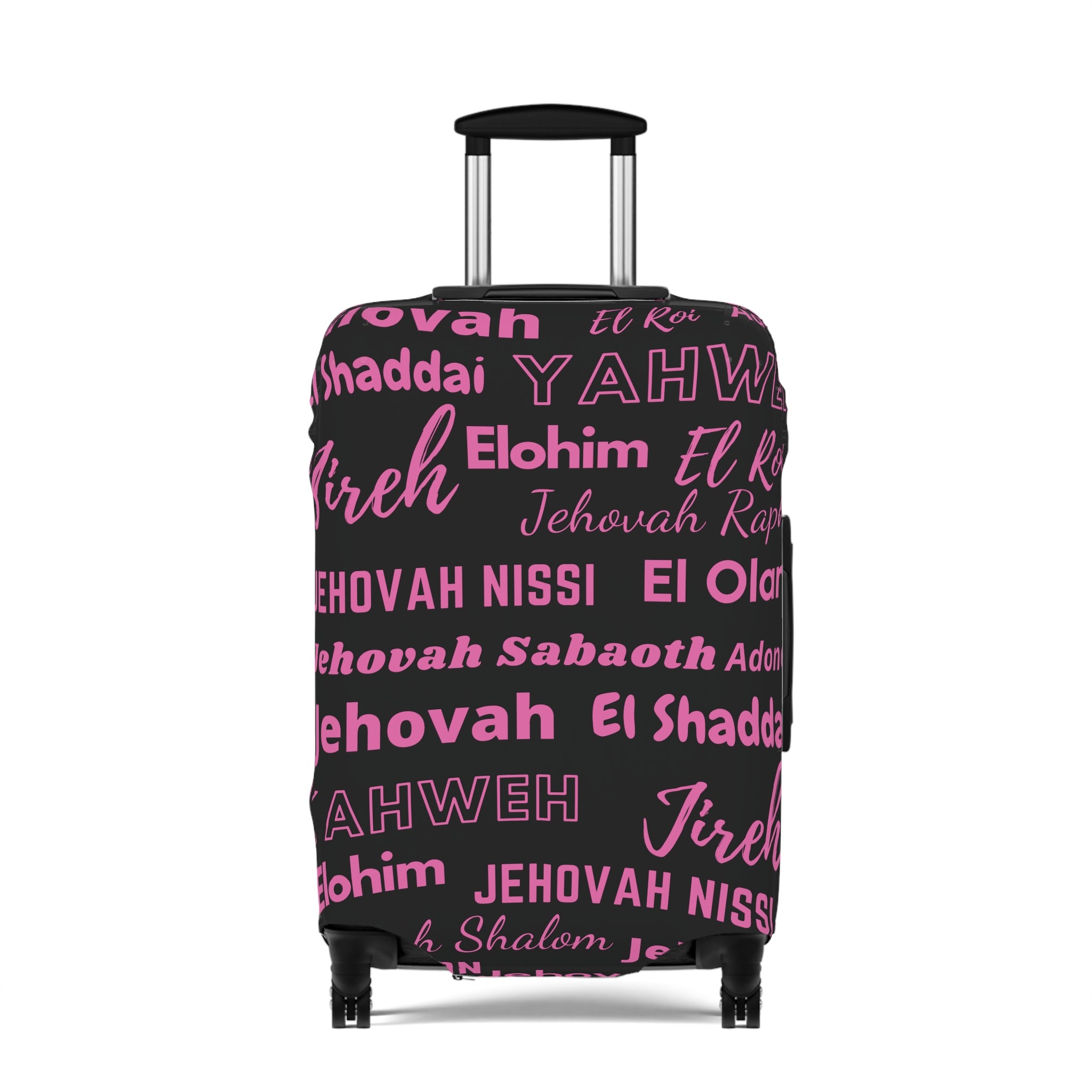 Protective Luggage Cover - Black & Pink
