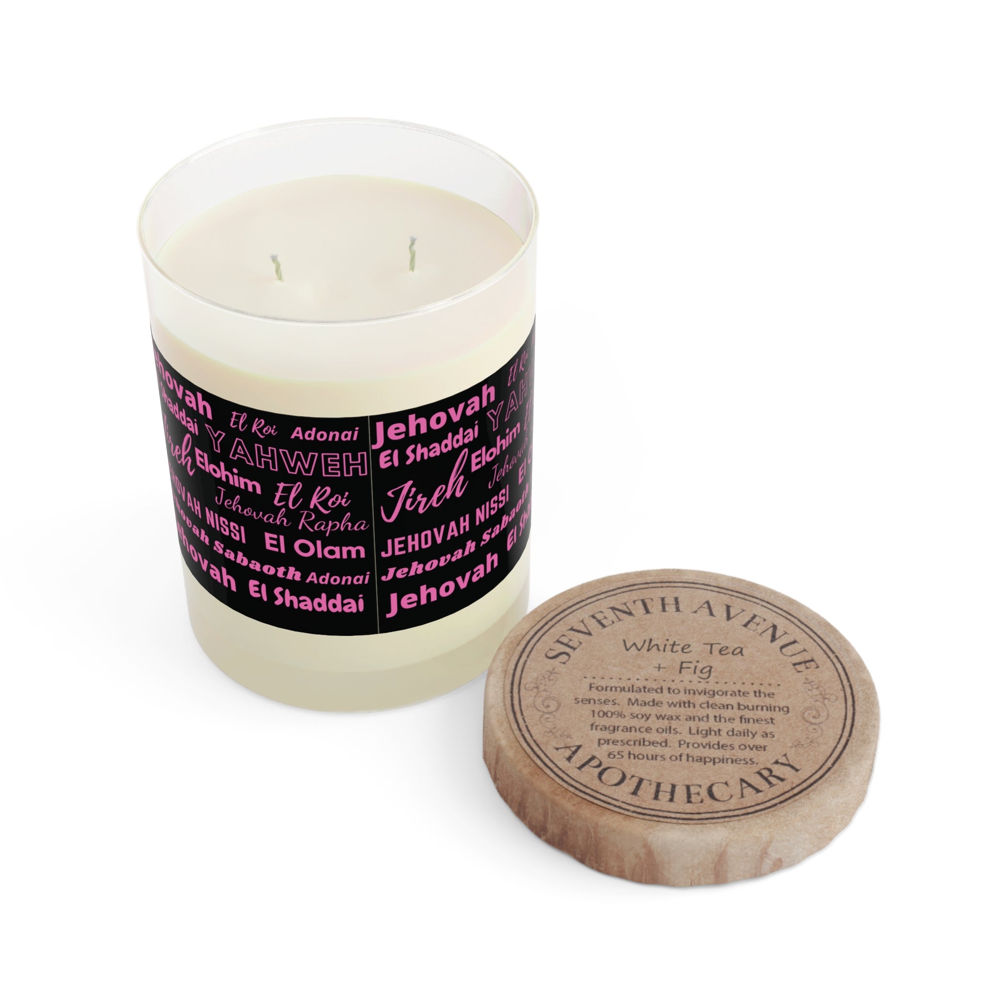 Luxurious & Aromatic Scented Candle - Black & Pink