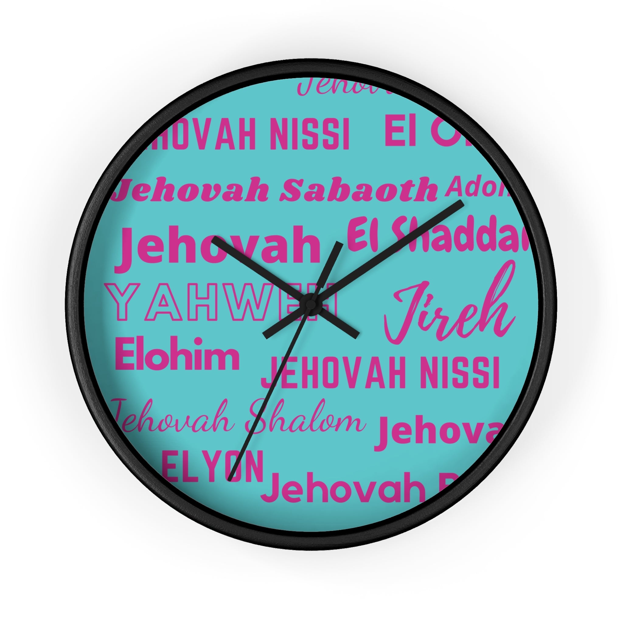 Timeless Grace Wall Clock - Pink & Blue