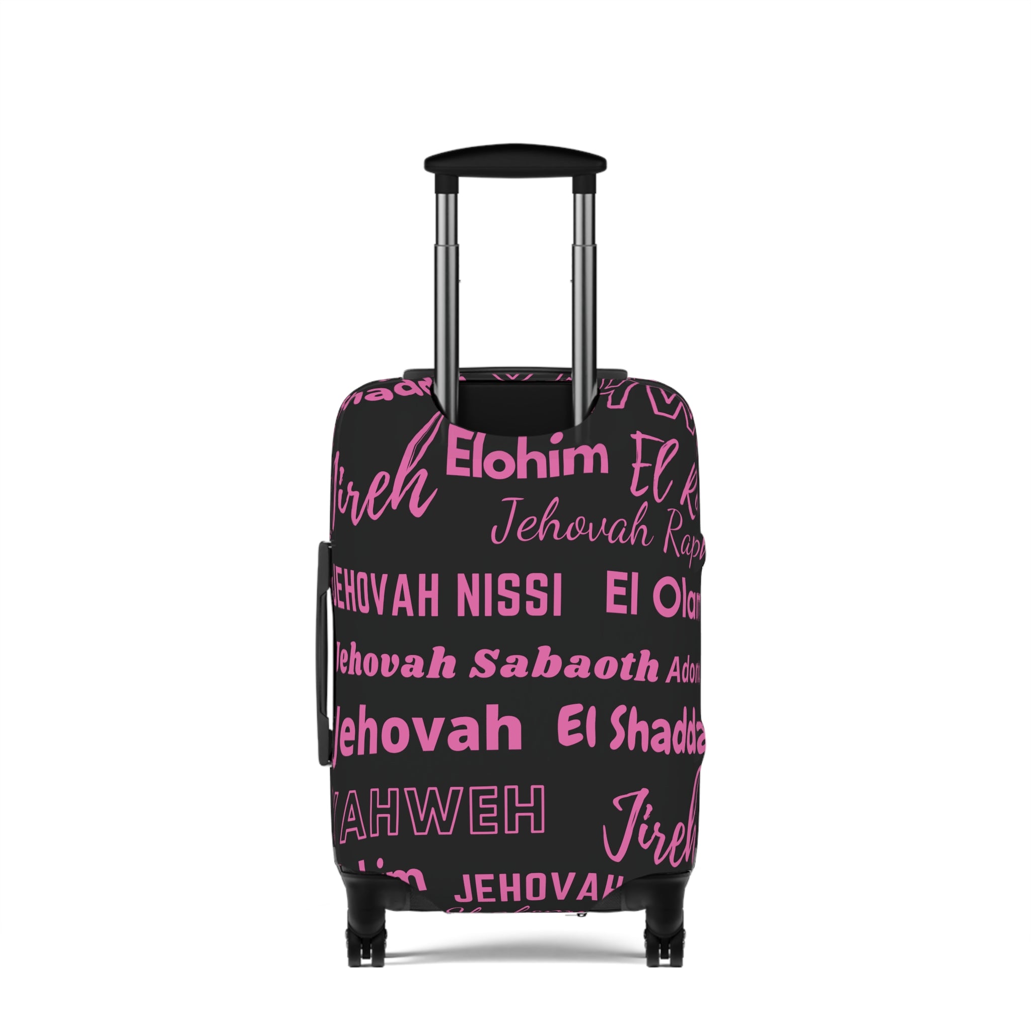 Protective Luggage Cover - Black & Pink