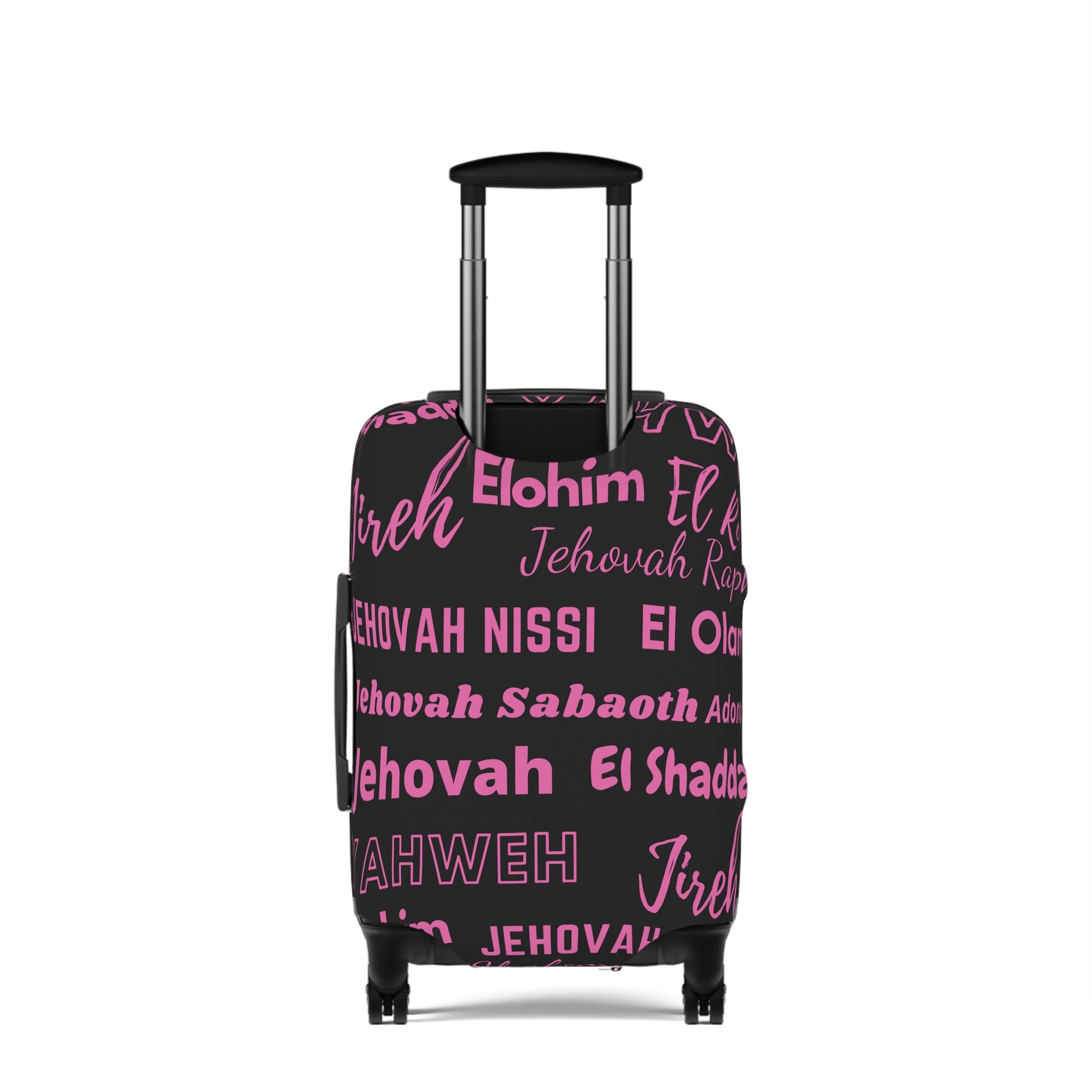 Protective Luggage Cover - Black & Pink