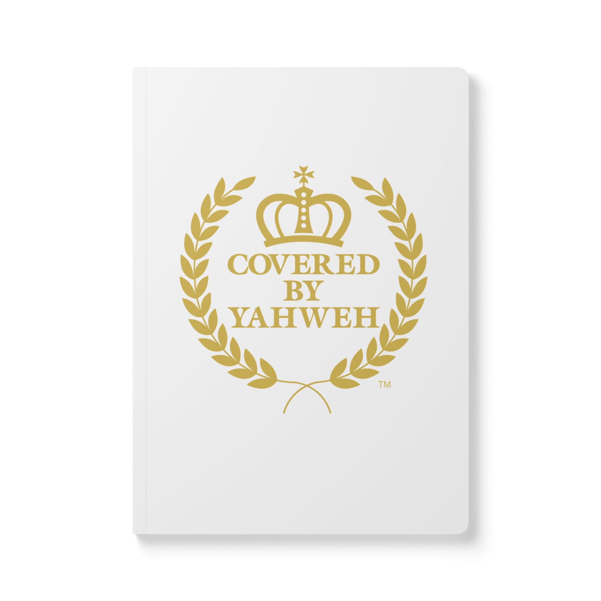 Covered by Yahweh Softcover Journal - White