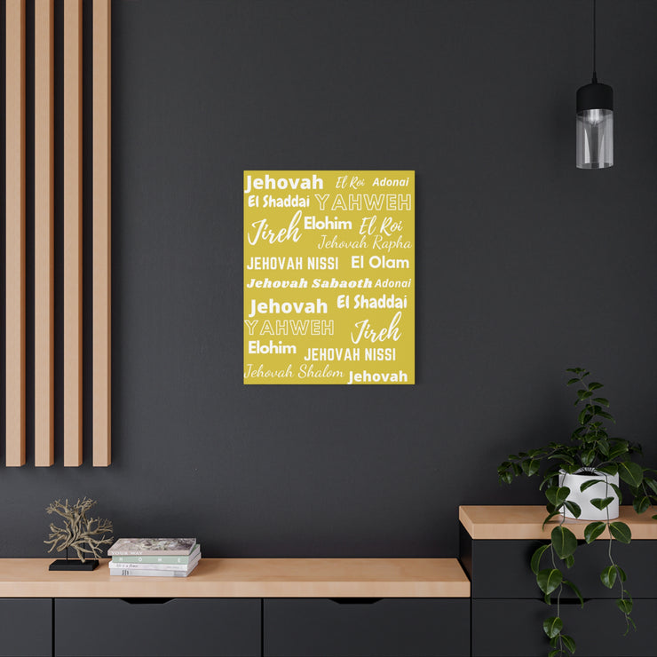 Premium Canvas Art - Yellow & White