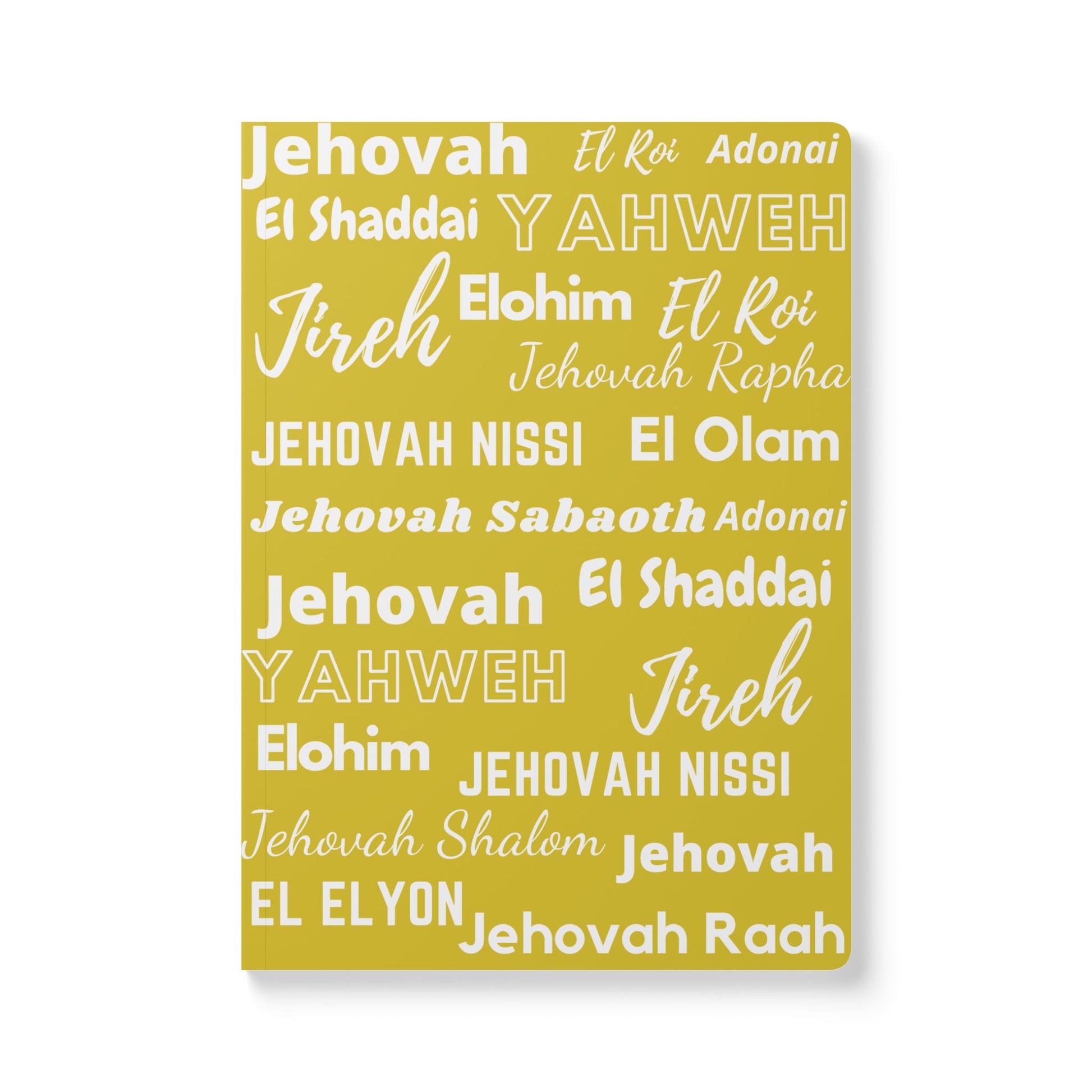 Elegant Softcover Journal - Yellow & White
