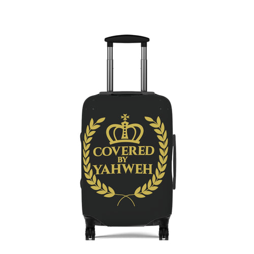 Covered by Yahweh Protective Luggage Cover - Black