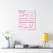 Premium Canvas Art - Pink & White