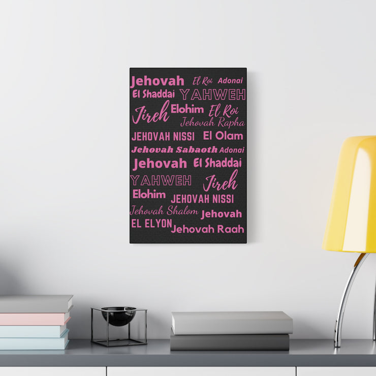 Premium Canvas Art - Black & Pink