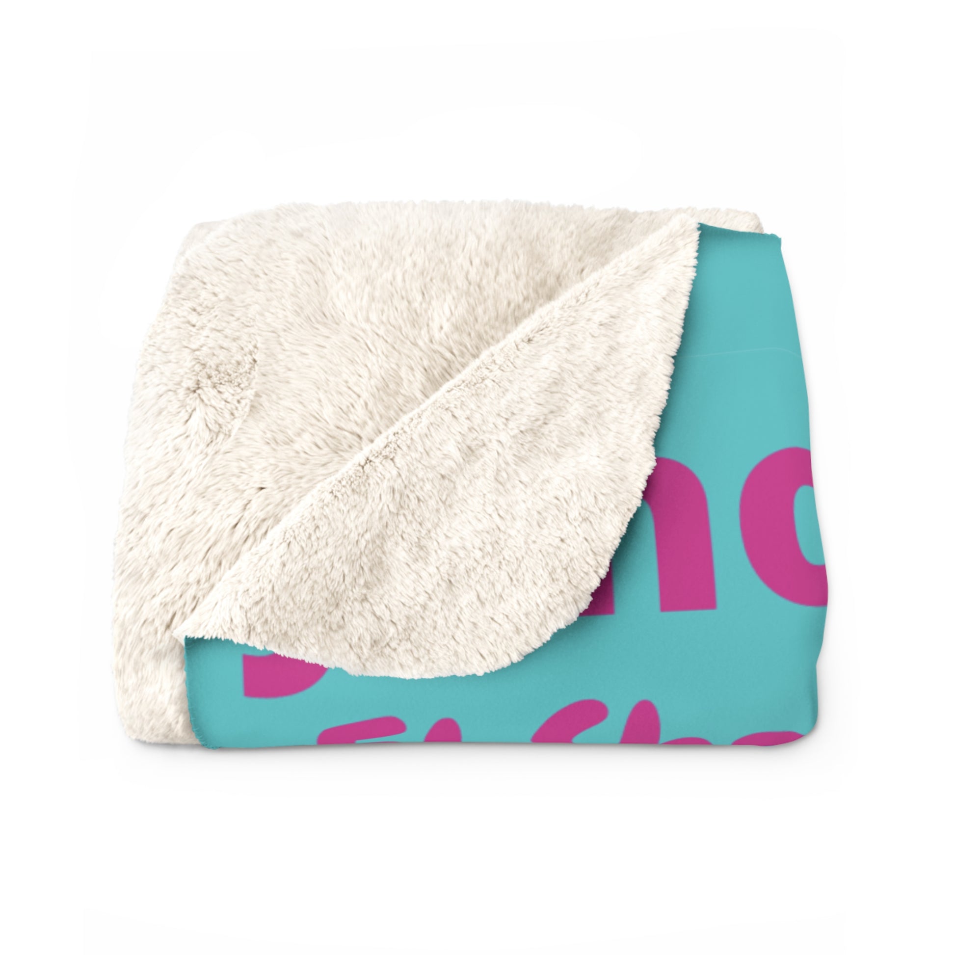 Sherpa Fleece Blanket - Pink & Blue