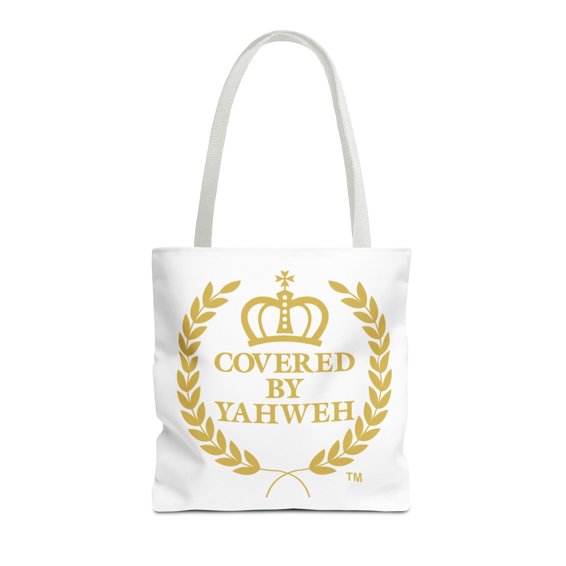 Covered by Yahweh Tote Bag  - White