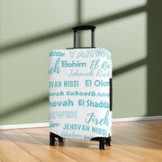 Protective Luggage Cover - Blue & White