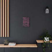 Premium Canvas Art - Black & Pink