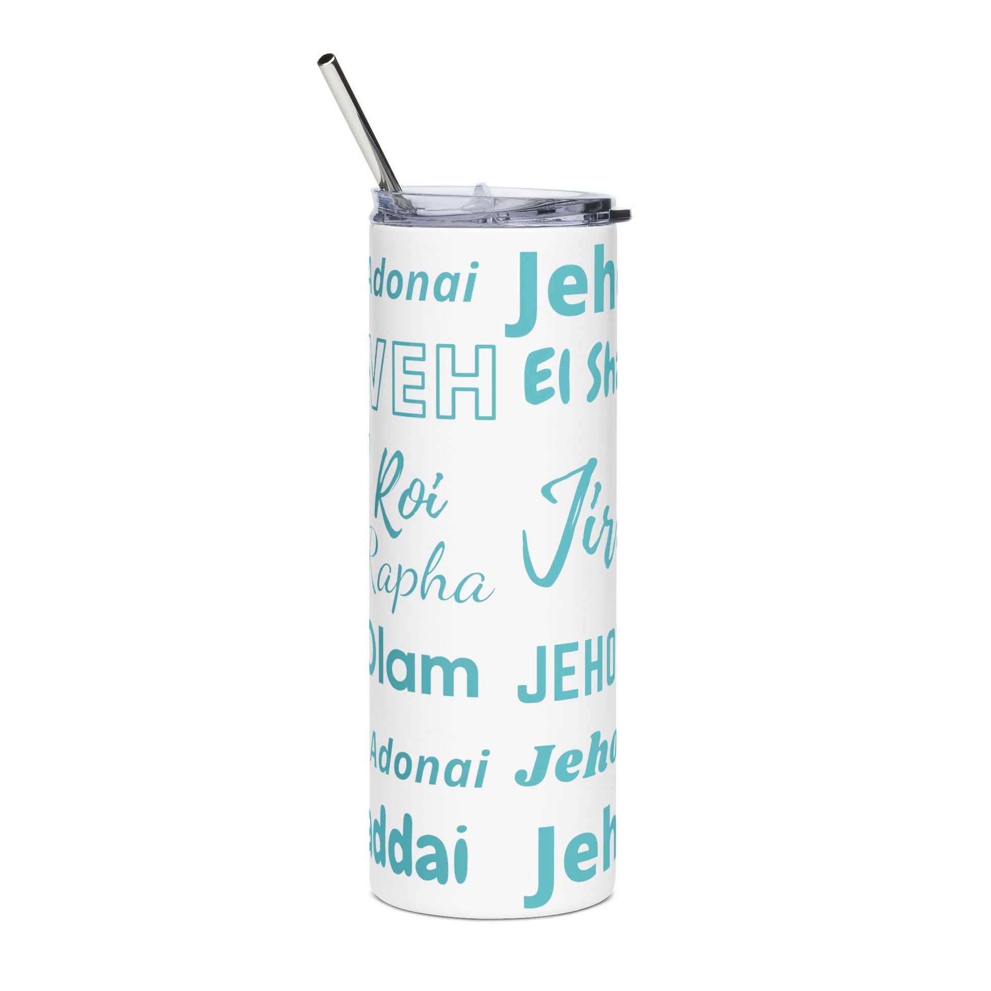 Names of God 20oz Stainless Steel Tumbler - Blue