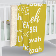 Soft & Cozy Sherpa Fleece Blanket - Yellow & White