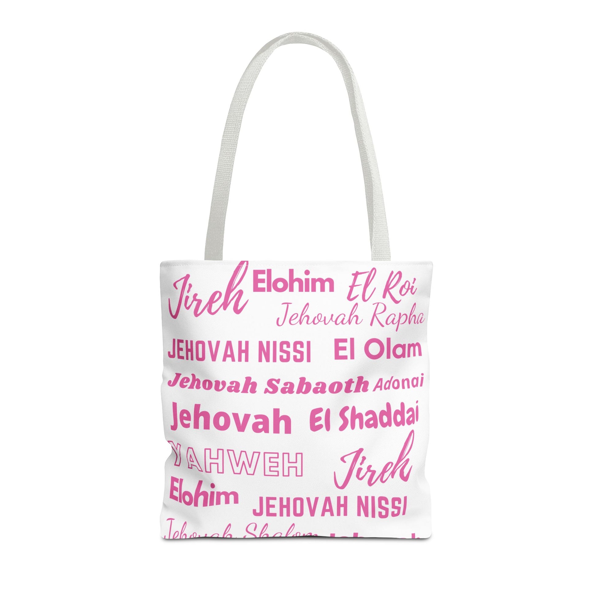 Faith-Inspired Tote Bag with Inspirational Names of God
