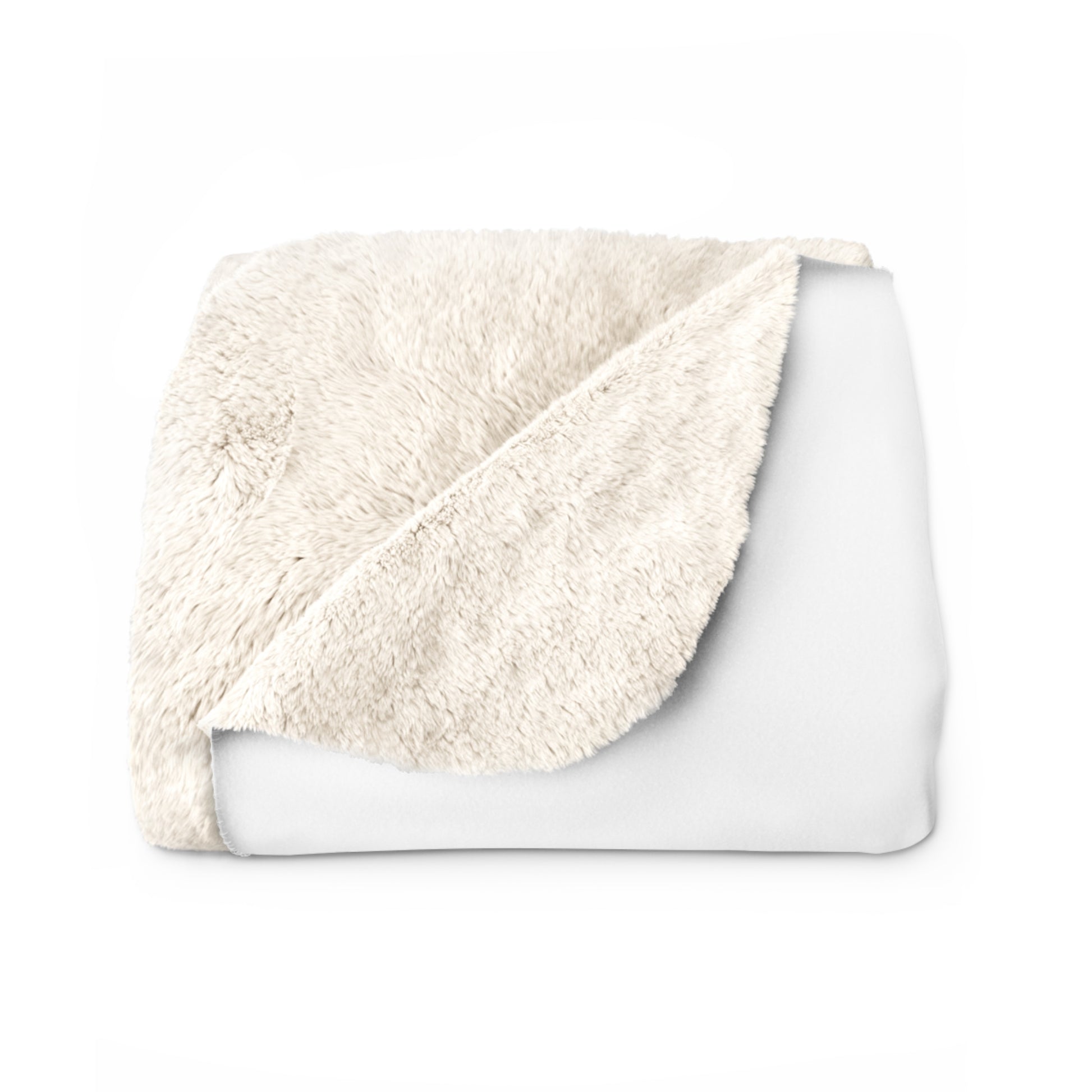 Covered by Yahweh Sherpa Fleece Blanket - White
