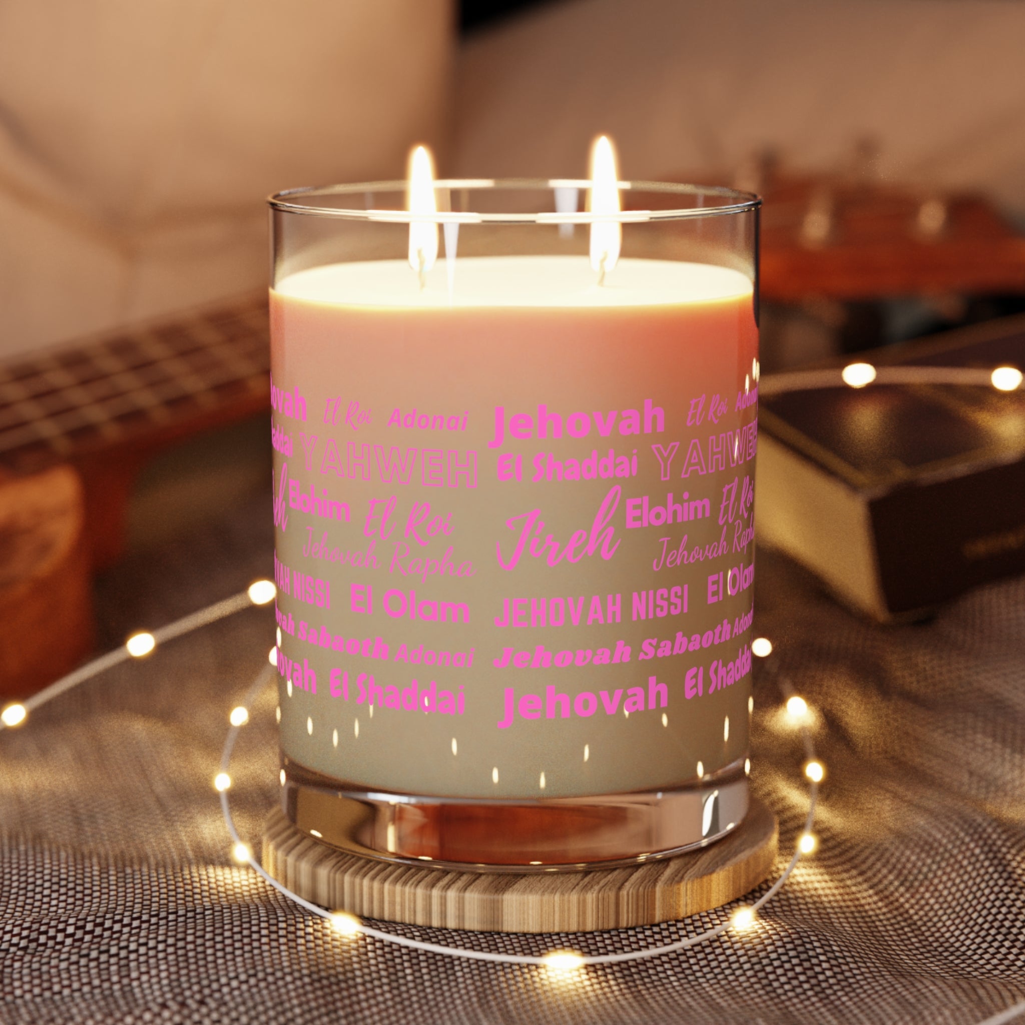 Luxurious & Aromatic Scented Candle - Pink