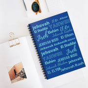 Ruled Spiral Notebook : Perfect for Journaling - Cobalt & Cyan Blue