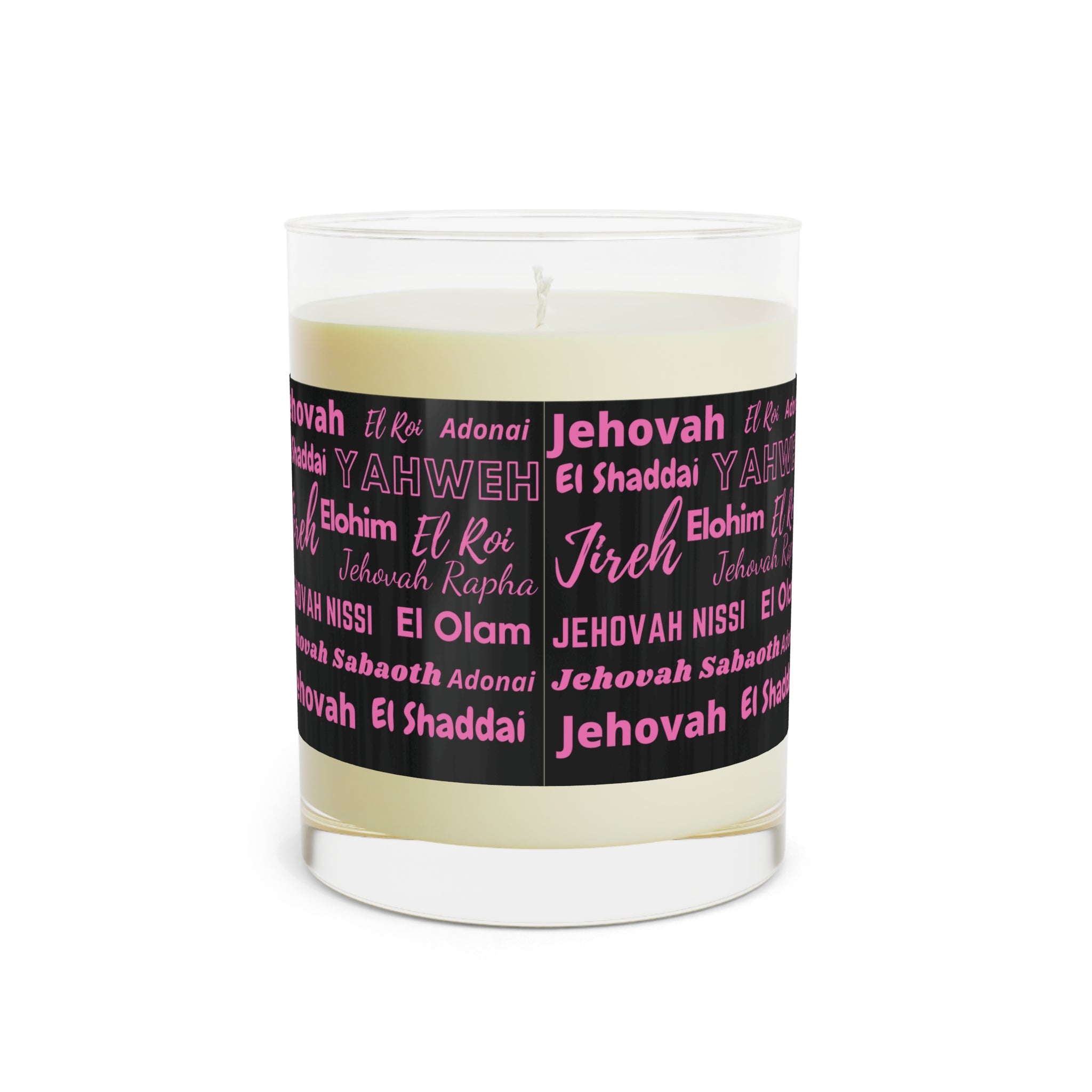 Luxurious & Aromatic Scented Candle - Black & Pink