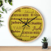 Timeless Grace Wall Clock - Brown & Yellow