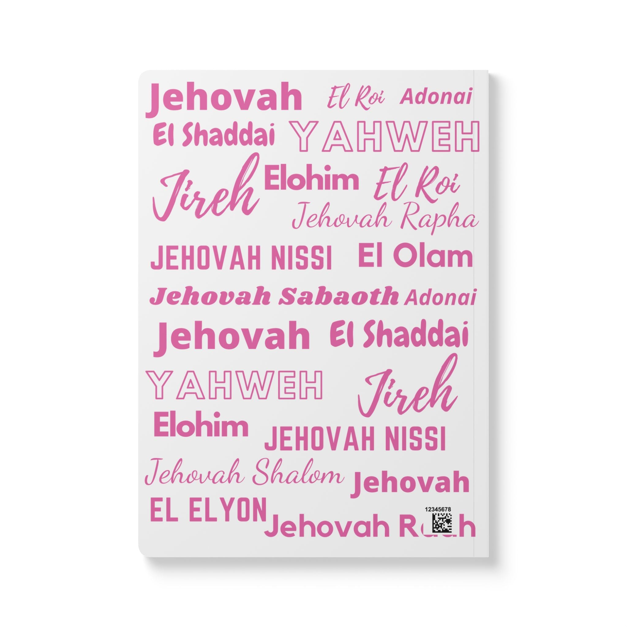 Elegant Softcover Journal  - Pink & White