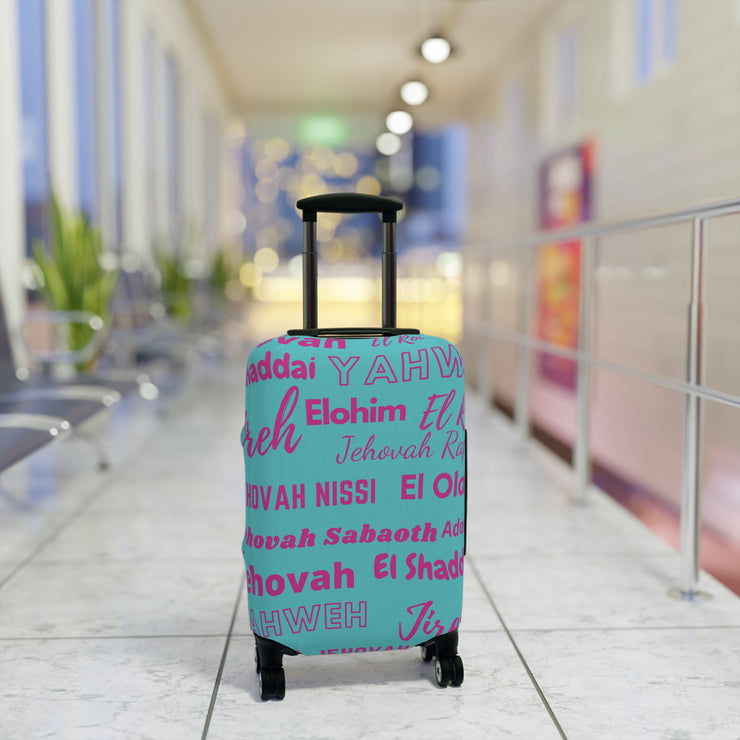 Protective Luggage Cover - Pink & Blue