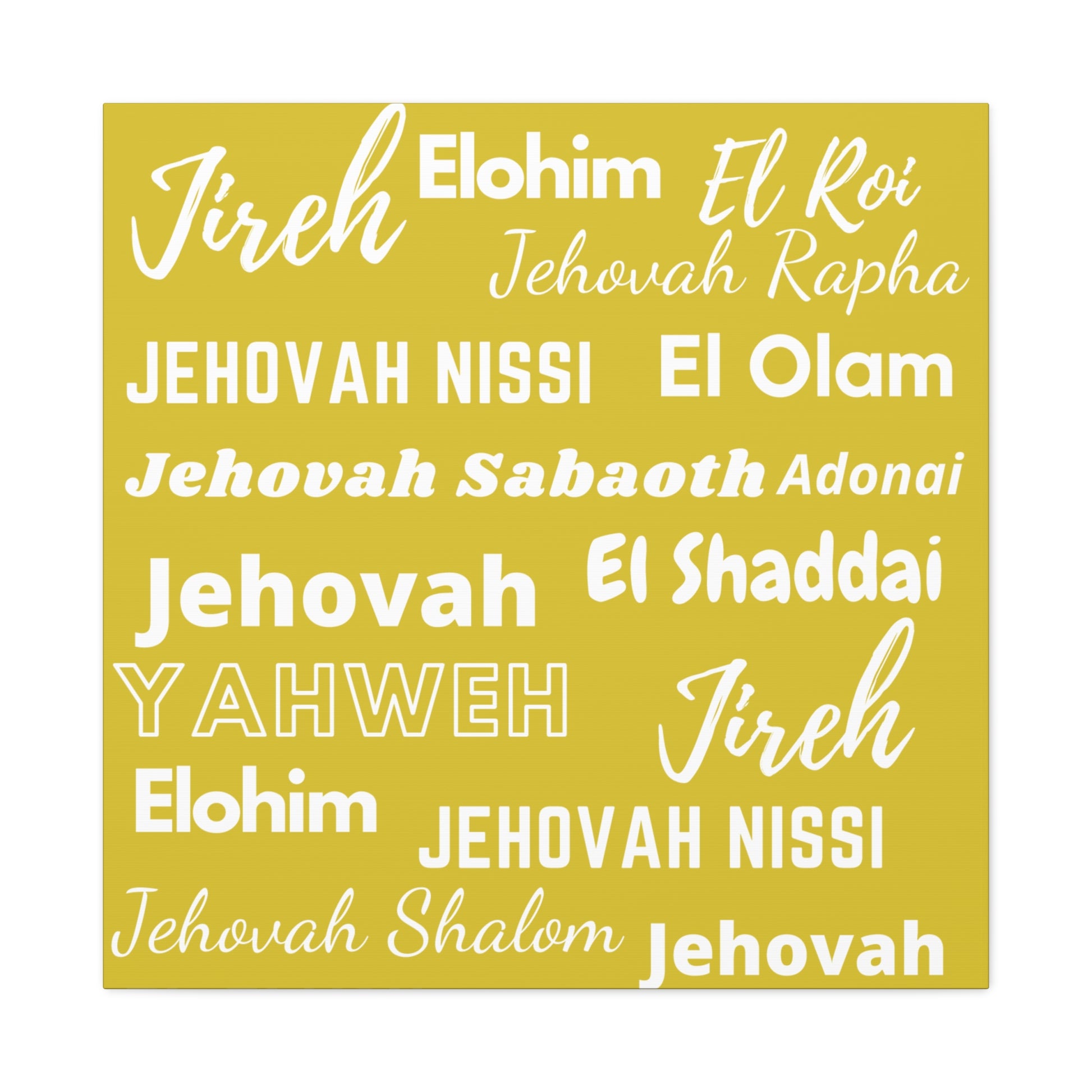 Premium Canvas Art - Yellow & White