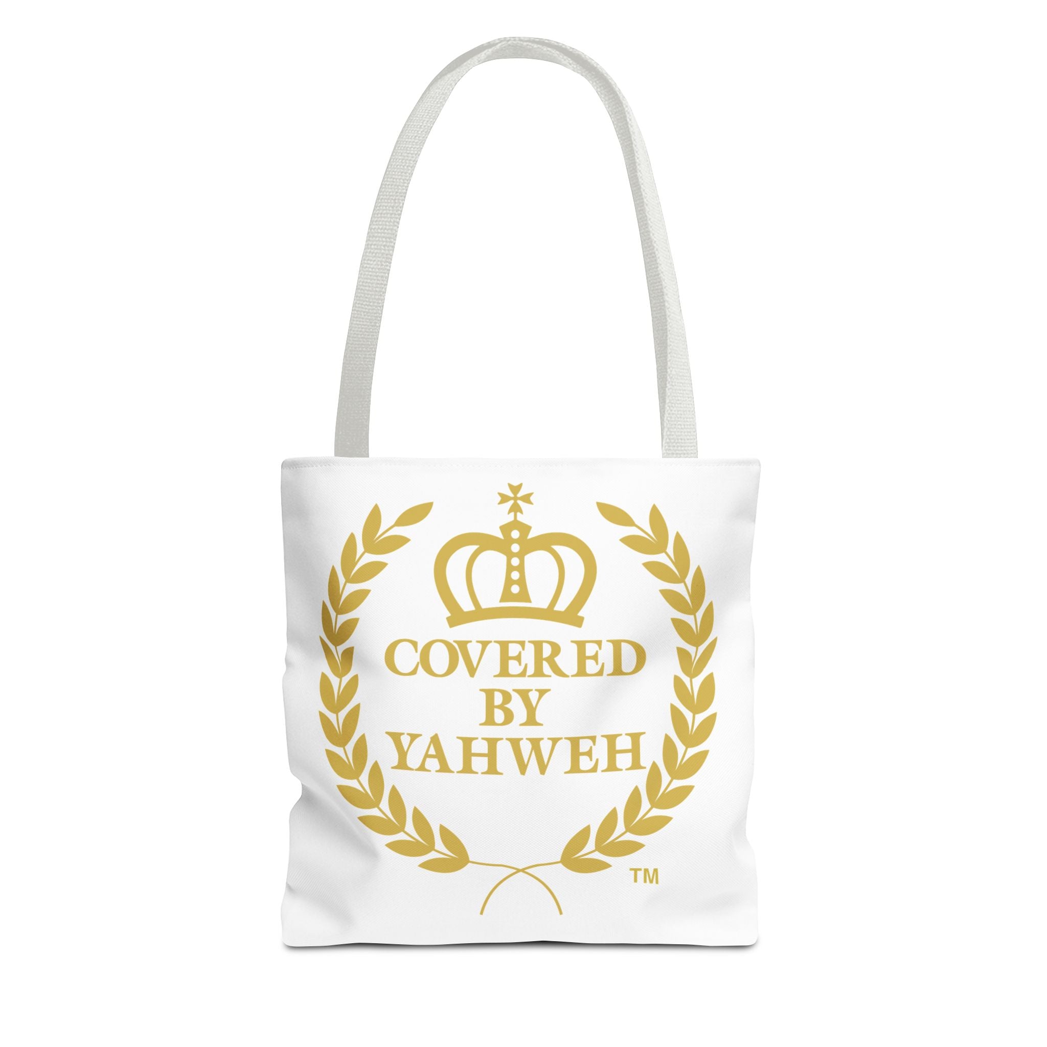 Covered by Yahweh Tote Bag  - White