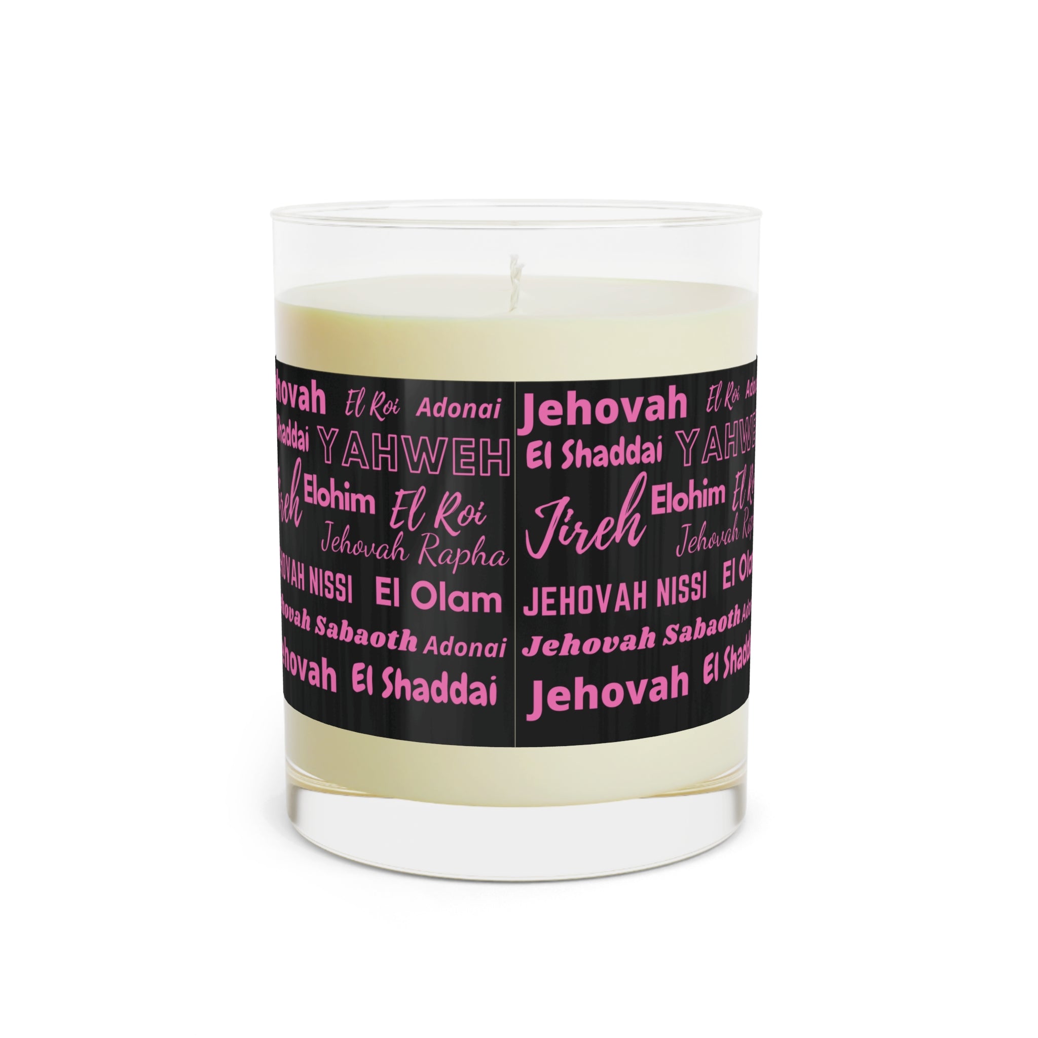 Luxurious & Aromatic Scented Candle - Black & Pink
